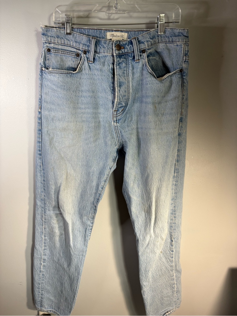 Madewell Light Blue Straight-Leg Men's Jeans